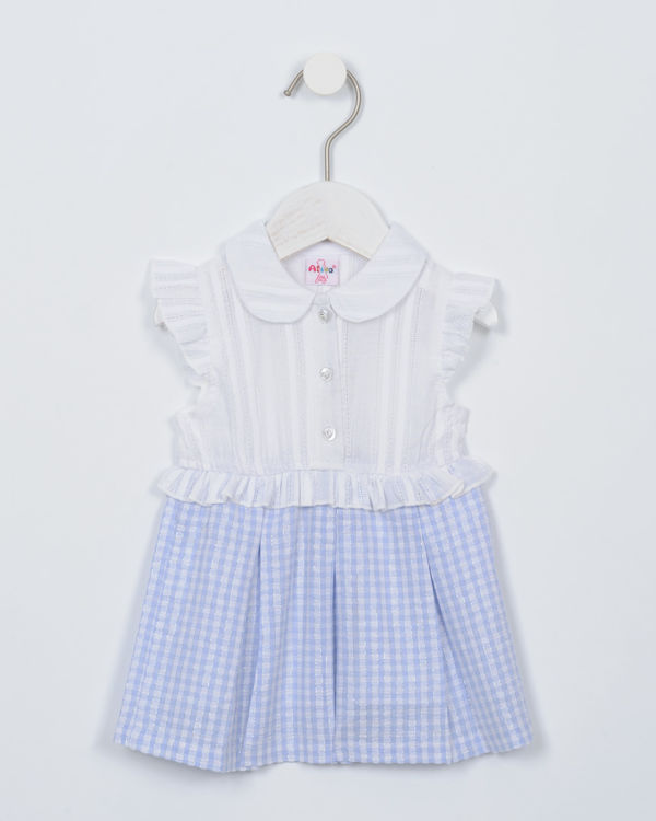 Picture of JH4480 GIRLS LINES ANDSILVER TOUCH DRESS